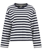 Women's Barbour Bede Oversized Top - Navy