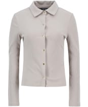 Women's Barbour International Chloe Ribbed Top - Oat