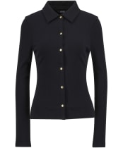 Women's Barbour International Chloe Ribbed Top - Black