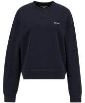 Women's Barbour Bede Oversized Crew Sweatshirt - Navy
