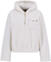 Women's Barbour International Lola Fleece Hoodie - Off White