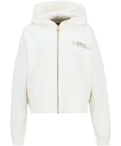 Women's Barbour International Lana Zip Hoodie - Off White