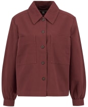 Women's Barbour Willow Overshirt - Burnt Henna