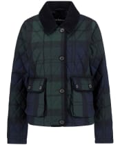 Women's Barbour Loudon Quilted Jacket - Black Watch Tartan