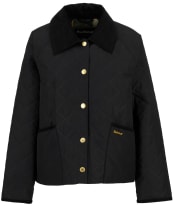 Women's Barbour Anise Quilted Jacket - Black / Ancient 