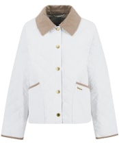 Women's Barbour Anise Quilted Jacket - LINEN WHITE/ANCI