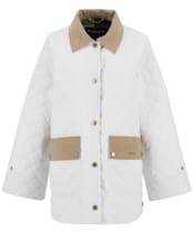 Women's Barbour Corinne Quilted Jacket - LINEN WHITE/ANCI