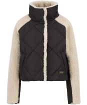 Women's Barbour International Osaka Quilted Jacket - Black / Jasmine