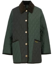 Women's Barbour Meryl Quilted Jacket - Olive / Ancient Tartan