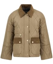 Women's Barbour Martha Quilted Jacket - Military Brown / Ancient Tartan