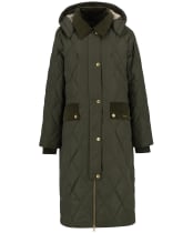 Women's Barbour Meredith Quilted Jacket - Olive / Ancient Tartan