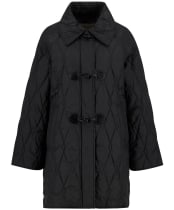 Women's Barbour Cosette Quilted Jacket - Black / Onyx Tartan