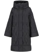 Women's Barbour Celina Quilted Jacket - Black / Onyx Tartan