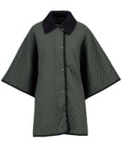 Women's Barbour Oakham Quilted Cape - Olive