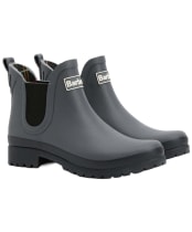 Women's Barbour Mallow Chelsea Wellington Boots - Charcoal / Black