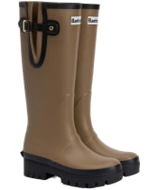 Women's Barbour Leighton Tall Wellingtons - MILITARY BROWN/B