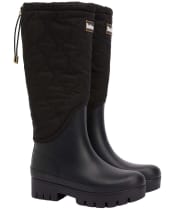Women's Barbour Marnie Quilted Tall Wellies - Black