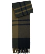 Women's Barbour Maxine Tartan Scarf - Black / Olive