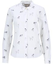 Women's Barbour Brambles Shirt - DOG PRINT2