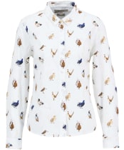 Women's Barbour Brambles Shirt - Bird Print