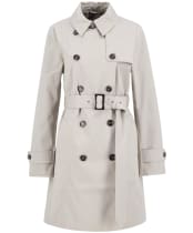 Women's Barbour Short Greta Showerproof Jacket - Mist /Hessian Tartan