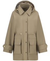 Women's Barbour Fallyn Showerproof Jacket - Military Brown / Hollyhock