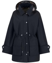 Women's Barbour Fallyn Showerproof Jacket - Dark Navy / Hessian