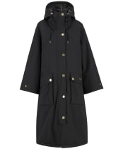 Women's Barbour Dena Showerproof Jacket - Black / Classic Tartan