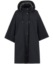 Women's Barbour Everlee Showerproof Cape - Black / Onyx Tartan