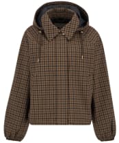 Women's Barbour Audrey Showerproof Jacket - Vicuna Gingham Check