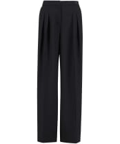 Women's Barbour International Kaia Wide Leg Trousers - Black