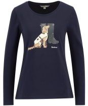 Women's Barbour Hedley Long Sleeve T-Shirt - Navy