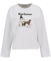 Women's Barbour Woodhouse Long Sleeve T-Shirt - White