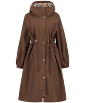Women's Barbour Sidney Waterproof Parka - Vicuna / Hessian Tartan