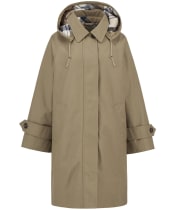 Women's Barbour Sadie Waterproof Jacket - Military Brown / Hollyhock