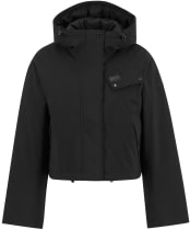 Women's Barbour International Atlanta Cropped Waterproof Jacket - Black