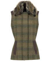 Women's Barbour Rosemary Wool Gilet - Arabesque / Brown