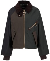 Women's Barbour Arlene Waxed Jacket - Beech / Ancient Tartan