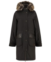 Women's Barbour Durham City Waxed Parka - Rustic