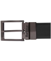 Men's Barbour Westdale Leather Belt - Black / Coffee