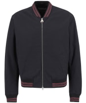 Men's Barbour International Dobson Casual Varsity Jacket - Black