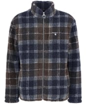 Men's Barbour Tartan Zip Through Fleece Jacket - Midnight Oak Tartan