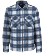 Men's Barbour International Clayton Brushed Fleece Overshirt - SHADED EMERALD