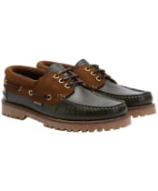 Men's Barbour Deck Boat Shoe - Olive