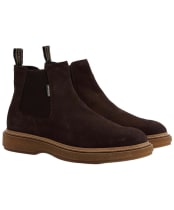 Men's Barbour Tinstone Chelsea Boots - Choc Suede