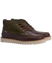 Men's Barbour Hadston Chukka Boots - Olive / Dark Brown