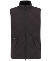 Men's Barbour City Chelsea Quilted Gilet - BLACK OAK/MIDNIG