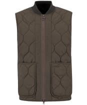 Men's Barbour Re-Engineered Utility Liddesdale Quilted Gilet - Dark Olive
