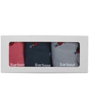 Men's Barbour Pheasant Sock Gift Box - EARTH PINK MIX
