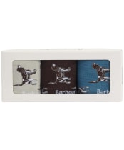 Men’s Barbour Pointer Dog Socks Gift Box - Bluestone